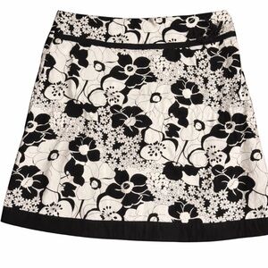 MIKK Couture Black & White Floral Skirt